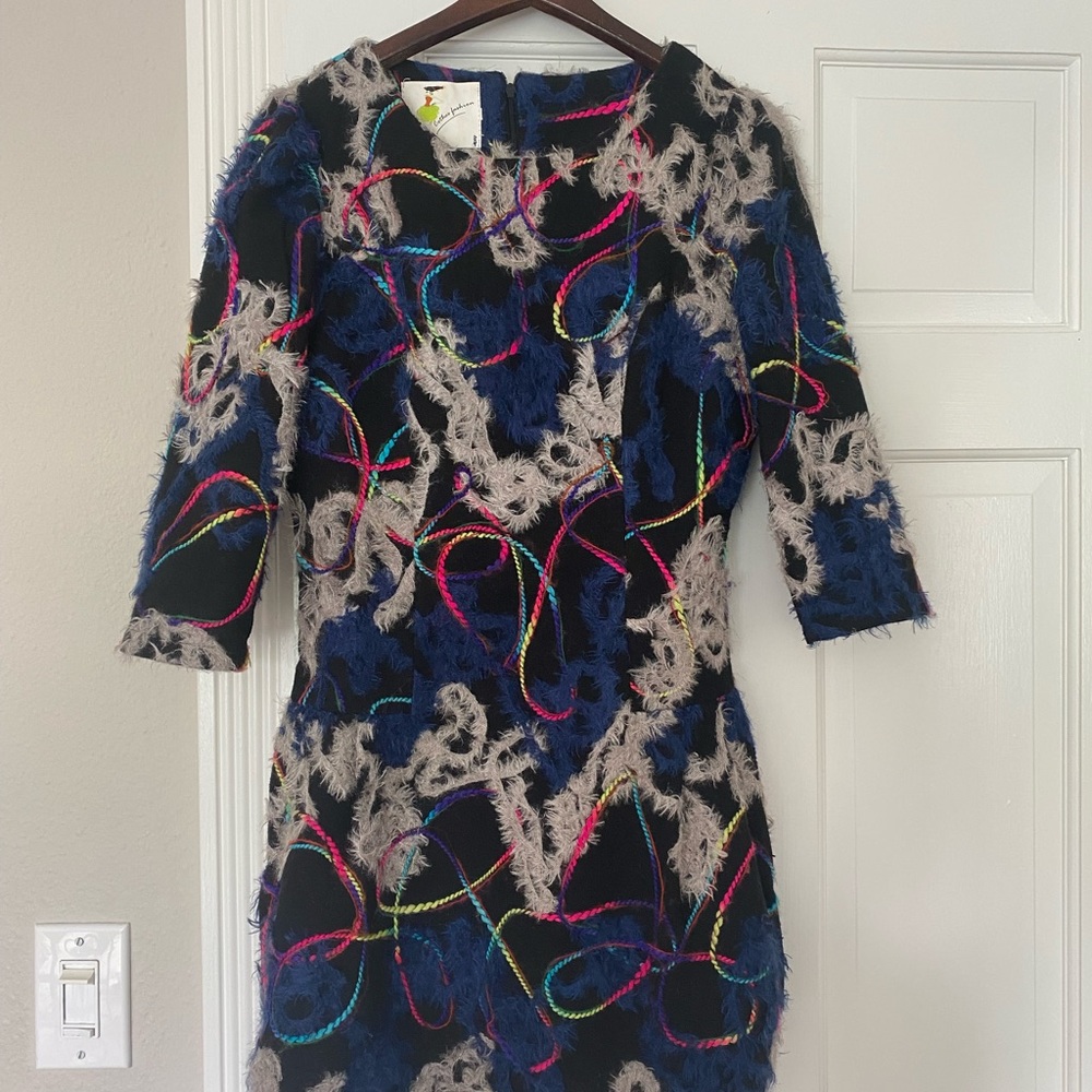 Multi-colored bubble dress